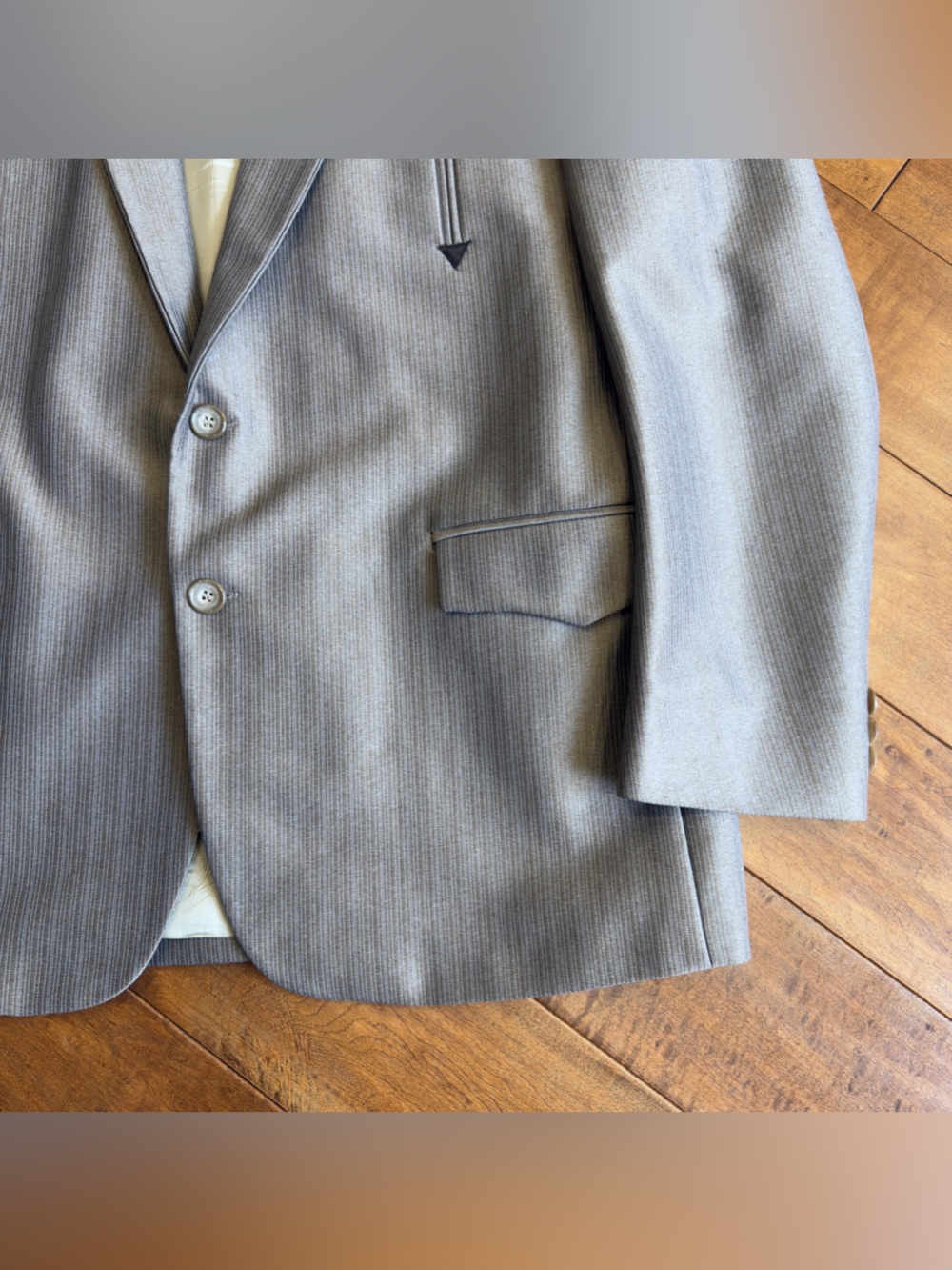 Silverado USA Light Gray Men’s Blazer Jacket - Two-Button Sport Coat - Picture 4 of 14